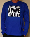 **All New Surfing a Wave of Life Block Logo Shirt and Hoodie Collection