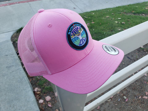 **NEW TRUCKER HATS Retro Logo Pink SOLD OUT!!